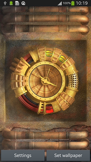 Screenshots of the Wallpaper with clock for Android tablet, phone.