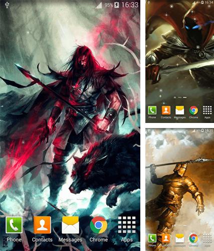 Kostenloses Android-Live Wallpaper Krieger. Vollversion der Android-apk-App Warrior für Tablets und Telefone.