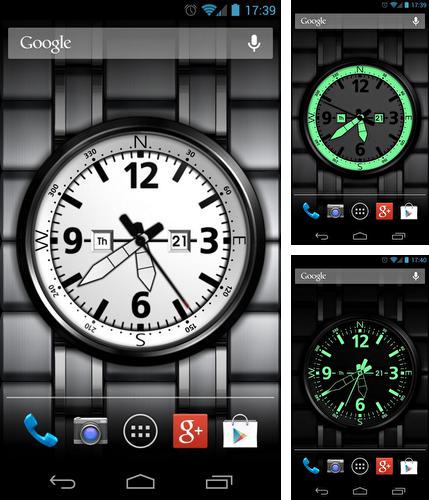 Kostenloses Android-Live Wallpaper Uhren Bildschirm. Vollversion der Android-apk-App Watch screen für Tablets und Telefone.
