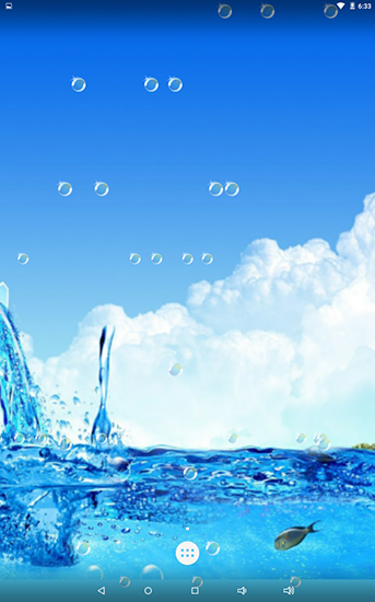 Water bubble - безкоштовно скачати живі шпалери на Андроїд телефон або планшет.