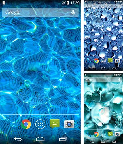 Kostenloses Android-Live Wallpaper Wassertropfen. Vollversion der Android-apk-App Water drop für Tablets und Telefone.