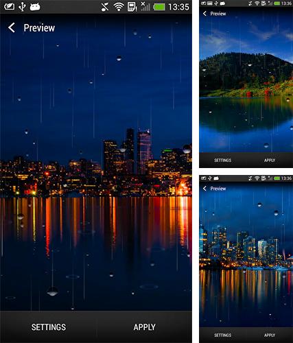 Kostenloses Android-Live Wallpaper Wassertropfen. Vollversion der Android-apk-App Water drop by Live Wallpaper HD 3D für Tablets und Telefone.