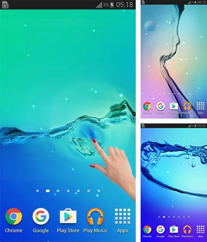Kostenloses Android-Live Wallpaper Wasser Galaxy. Vollversion der Android-apk-App Water galaxy für Tablets und Telefone.