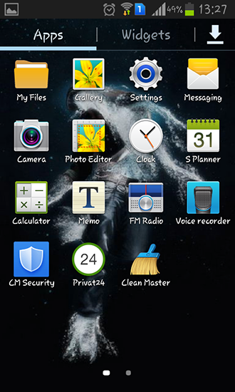 Screenshots do Homem da água para tablet e celular Android.