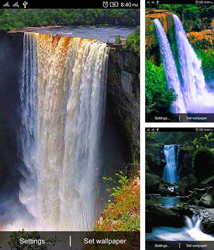 Kostenloses Android-Live Wallpaper Wasserfall 3D. Vollversion der Android-apk-App Waterfall 3D by World Live Wallpaper für Tablets und Telefone.