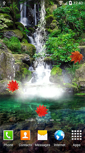 Screenshots of the Waterfall by BlackBird Wallpapers for Android tablet, phone.