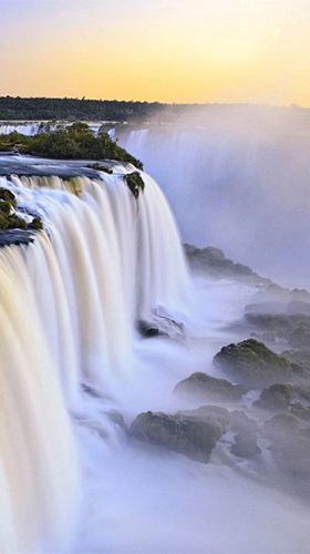 Як виглядають живі шпалери Waterfall by Red Stonz.