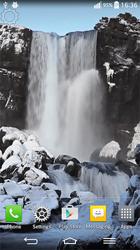 Waterfall sounds - бесплатно скачать живые обои на Андроид телефон или планшет.