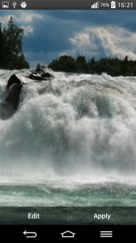 Скріншот Waterfall sounds by Wallpapers and Backgrounds Live. Скачати живі шпалери на Андроїд планшети і телефони.
