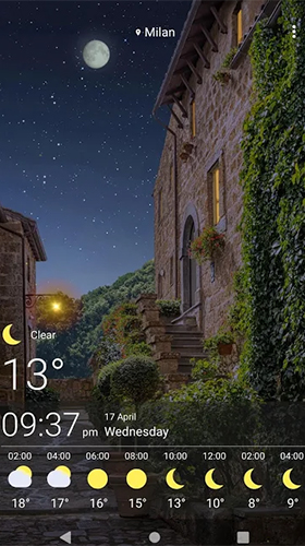 Weather by SkySky für Android spielen. Live Wallpaper Wetter kostenloser Download.