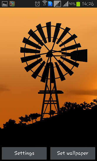 Screenshots of the Windmill by Pix live wallpapers for Android tablet, phone.