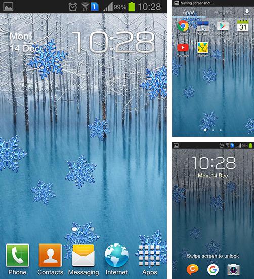 En plus du fond d'écran Gouttes sur les tulipes pour téléphones et tablettes Android, vous pouvez aussi télécharger gratuitement Hiver, Winter by Charlyk lwp.