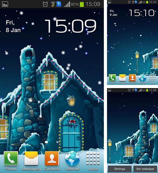 Дополнительно к живым обоям на Андроид телефоны и планшеты Космические звезды и облака, вы можете также бесплатно скачать заставку Winter by Inosoftmedia.