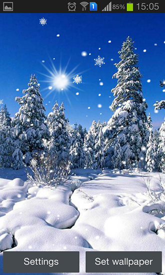 Winter: Cold sun - бесплатно скачать живые обои на Андроид телефон или планшет.
