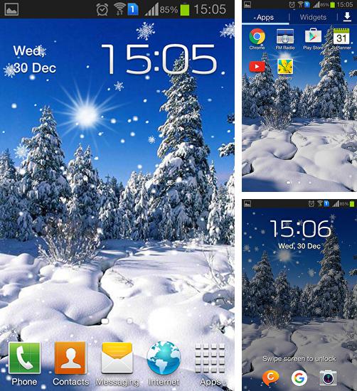 In addition to live wallpaper New Year 2015 for Android phones and tablets, you can also download Winter: Cold sun for free.