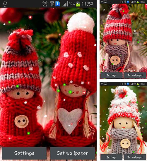 Kostenloses Android-Live Wallpaper Winter: Puppen. Vollversion der Android-apk-App Winter: Dolls für Tablets und Telefone.