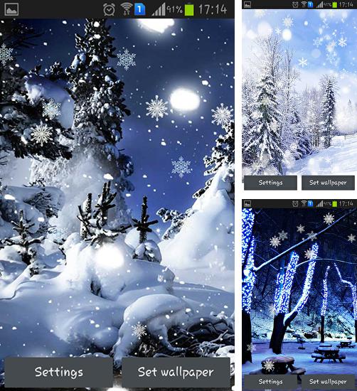 Kostenloses Android-Live Wallpaper Winterträume HD. Vollversion der Android-apk-App Winter dreams HD für Tablets und Telefone.