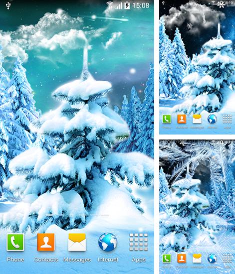 Alem do papel de parede animado Flores para telefones e tablets Android, voce tambem pode baixar Floresta do Inverno 2015, Winter forest 2015 gratuitamente.