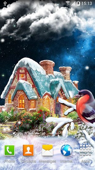 Winter landscape für Android spielen. Live Wallpaper Winterlandschaft kostenloser Download.
