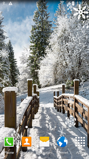 Winter landscapes live wallpaper for Android. Winter landscapes free  download for tablet and phone.