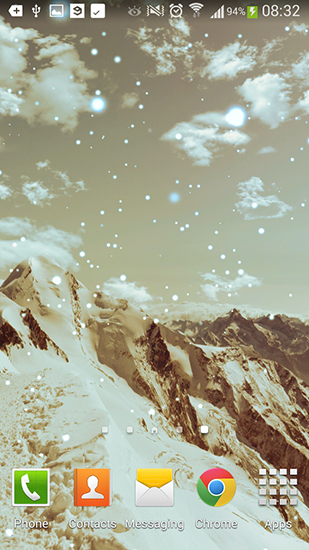 Fondos de pantalla animados a Winter mountain para Android. Descarga gratuita fondos de pantalla animados Montañas invernales .