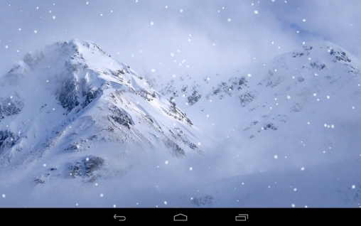 Screenshots of the Winter mountains for Android tablet, phone.