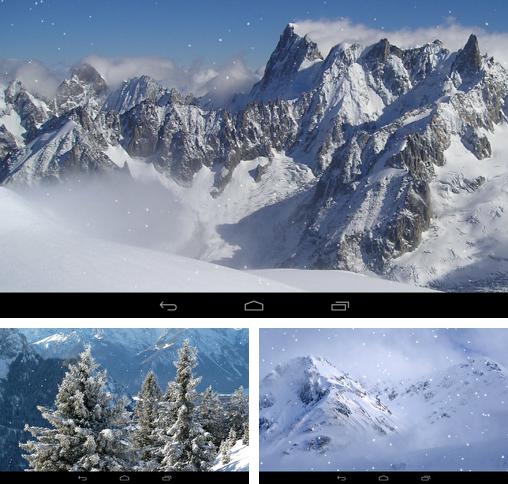 除了用于安卓手机和平板电脑的动态壁纸，您还可以免费下载Winter mountains，。