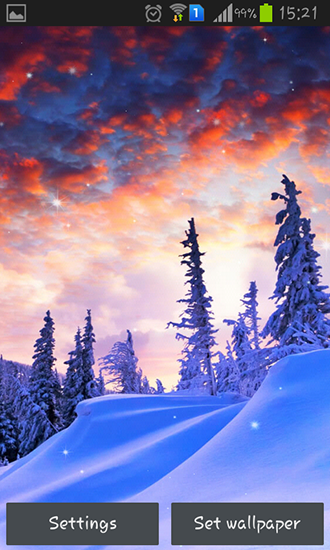 Winter nature - бесплатно скачать живые обои на Андроид телефон или планшет.