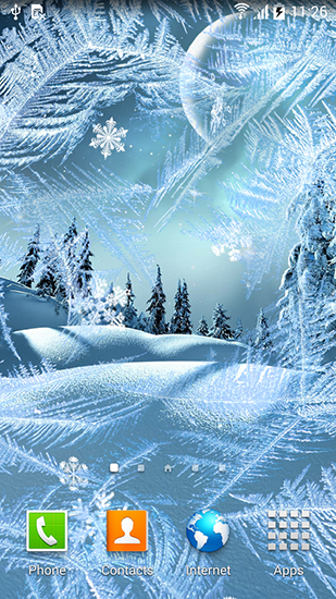 Winter night by Blackbird wallpapers für Android spielen. Live Wallpaper Winternacht kostenloser Download.