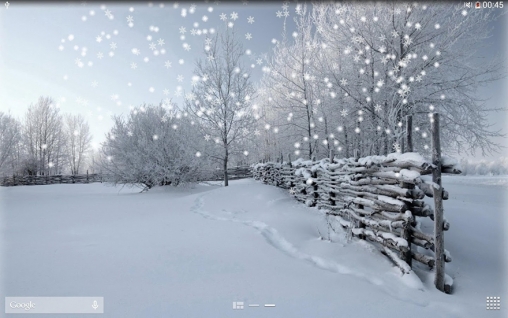 Fondos de pantalla animados a Winter snow para Android. Descarga gratuita fondos de pantalla animados Nieve del invierno.