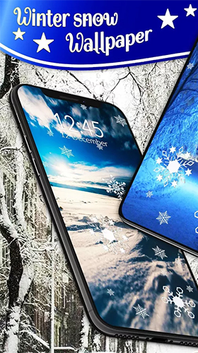 Winter snow by 3D HD Moving Live Wallpapers Magic Touch Clocks - скачать бесплатно живые обои для Андроид на рабочий стол.