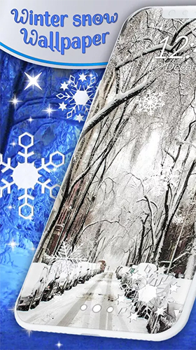 Геймплей Winter snow by 3D HD Moving Live Wallpapers Magic Touch Clocks для Android телефона.