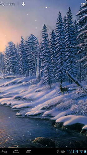 Winter snow by HD WALL MEDIA für Android spielen. Live Wallpaper Winterschnee kostenloser Download.