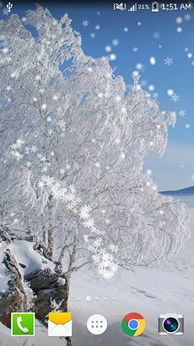 Descarga gratuita fondos de pantalla animados Nevada invernal  para Android. Consigue la versión completa de la aplicación apk de Winter snow by live wallpaper HongKong para tabletas y teléfonos Android.