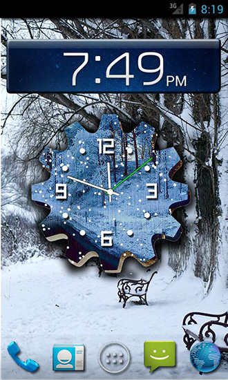 免费下载安卓版。获取平板和手机完整版安卓 apk app Winter snow clock。