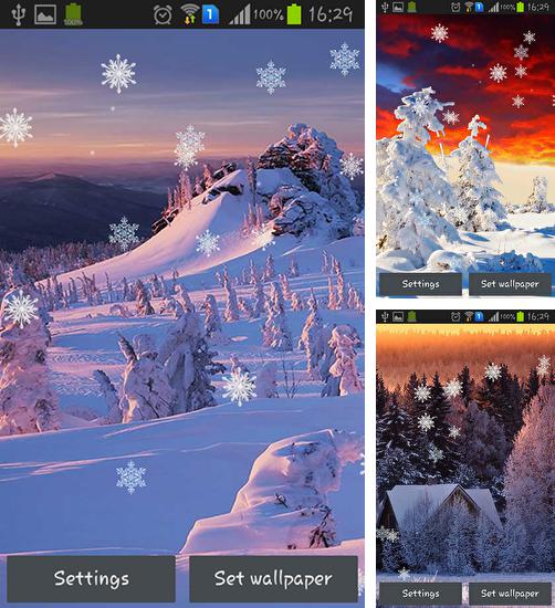 Дополнительно к живым обоям на Андроид телефоны и планшеты Призрак, вы можете также бесплатно скачать заставку Winter sunset.