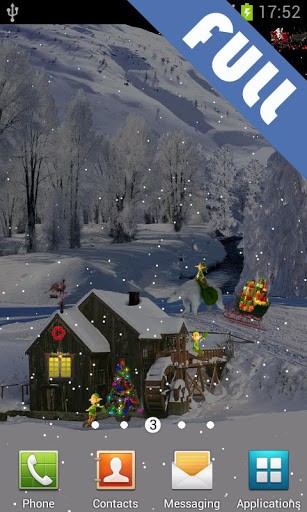 Screenshots do Inverno branco para tablet e celular Android.