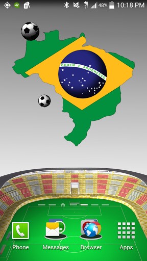 Brazil: World cup - бесплатно скачать живые обои на Андроид телефон или планшет.