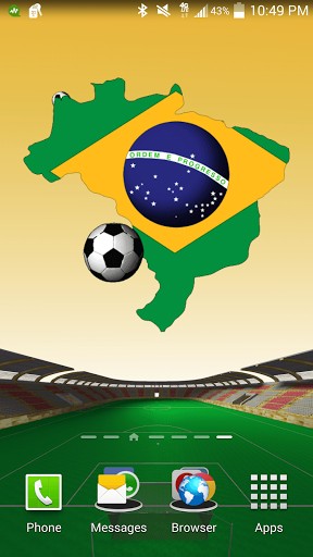 Screenshots do Brasil: Copa do Mundo para tablet e celular Android.