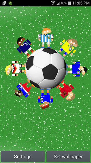 Soccer para Android baixar grátis. O papel de parede animado Futebol de  Android.