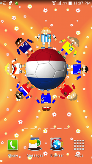 World soccer robots - скріншот живих шпалер для Android.