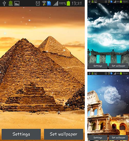 In addition to live wallpaper Petals 3D for Android phones and tablets, you can also download World wonders for free.