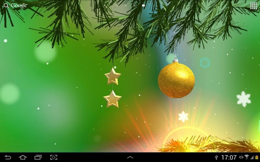 X-mas 3D für Android spielen. Live Wallpaper Weihnachten 3D kostenloser Download.