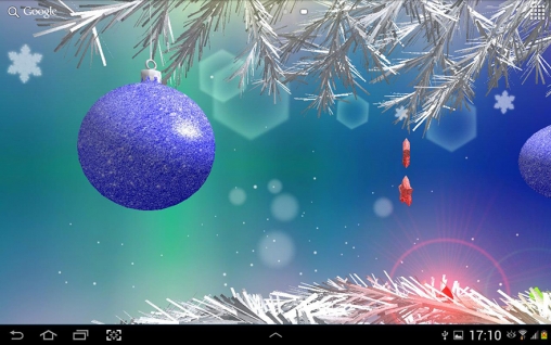 Screenshots of the X-mas 3D for Android tablet, phone.
