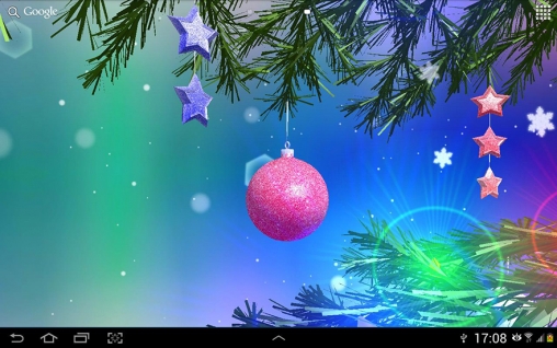 Android タブレット、携帯電話用クリスマス3Dのスクリーンショット。