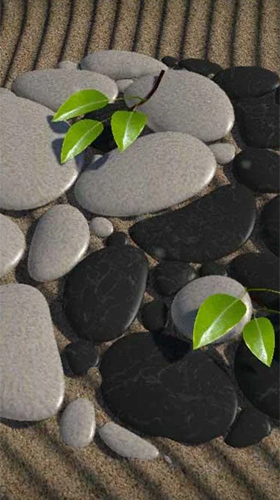 Zen stones 3D - скріншот живих шпалер для Android.