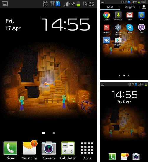 In addition to live wallpaper Water drops by Top Live Wallpapers for Android phones and tablets, you can also download Zombiemine for free.