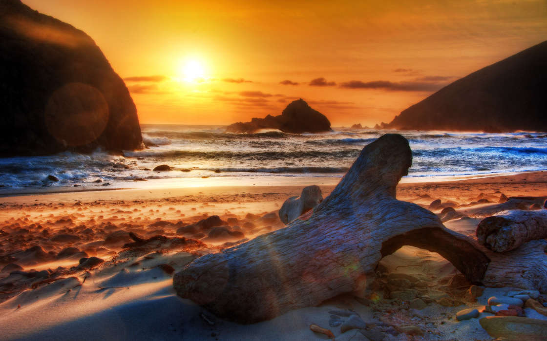 免费下载景观, 性质, 海, 海滩手机壁纸.