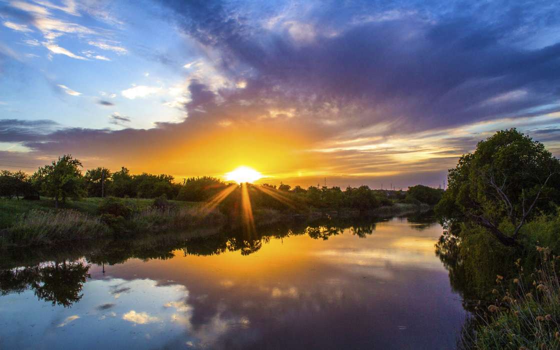 Baixar A Imagem Para Telefone Paisagem Rios P R Do Sol C U Nuvens