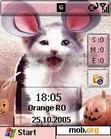 Download mobile theme Haloween cat